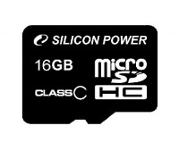 Карта памяти Silicon Power microSDHC 16Gb Class 4