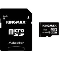 Карта памяти Kingmax microSDHC 16Gb Class 6 + adapter