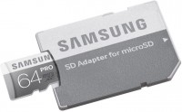 Карта памяти Samsung MB-MG64DA/RU microSDXC PRO 64Gb + SD adapter