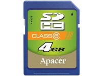 Карта памяти Apacer SDHC 4Gb Class 6