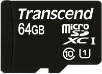 Карта памяти Transcend  MicroSDXC Class10 u1 UHS-i 64GB