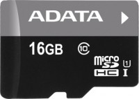 Карта памяти A-Data Premier microSDHC Class 10 UHS-I U1 16GB + SD adapter