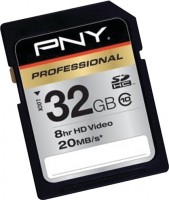 Карта памяти PNY Professional SDHC class 10 20MB/s 32GB