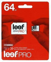 Карта памяти Leef PRO microSDXC Class 10 UHS-I U1 64GB + SD adapter