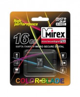 Карта памяти Mirex microSDHC 16Gb Class 4