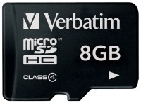 Карта памяти Verbatim microSDHC 8Gb Class 4