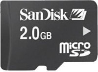 Карта памяти SanDisk  MicroSD c адаптером SD 2GB