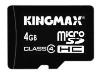 Карта памяти Kingmax microSDHC 4Gb Class 4 + adapter