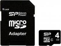 Карта памяти Silicon Power microSD 4Gb Class 4