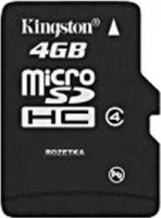 Карта памяти Kingston  MicroSDHC 4 без адаптера 4GB