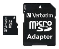 Карта памяти Verbatim microSDHC 32GB Class 10 + SD адаптер