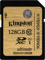 Карта памяти Kingston SDA10/128GB Class 10 UHS-I