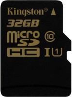 Карта памяти Kingston microSDHC 32Gb Class 10 UHS-I U1 + SD adapter