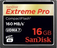 Карта памяти SanDisk CF 16Gb Extreme Pro 160Mb/s