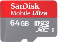 Карта памяти SanDisk  SD Micro UltraMicro SDXC 10 64GB