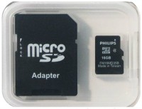 Карта памяти Philips microSDHC 16Gb Class 4 + adapter