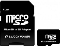 Карта памяти Silicon Power microSD 8 Gb Class 4 + adapter