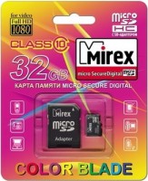 Карта памяти Mirex microSDHC Class 10 32GB + SD adapter