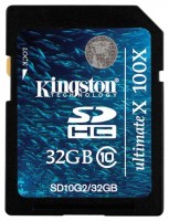 Карта памяти Kingston SDHC 32Gb Class 10 G2