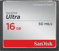 Карта памяти SanDisk CF 16GB 50MB/s Ultra