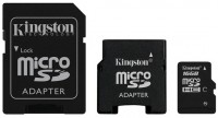 Карта памяти Kingston microSDHC 16Gb Class 2 + adapter(2)