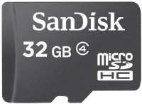 Карта памяти SanDisk microSDHC 32Gb Class 4 + adapter