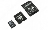 Карта памяти Kingston microSDHC 32Gb Class 4 + adapter(2mini)