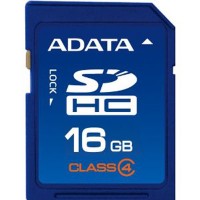 Карта памяти A-Data SDHC Class 4 16Gb ASDH16GCL4-R