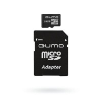 Карта памяти Qumo microSDHC 16Gb Class 4 + adapter