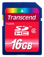 Карта памяти Transcend SDHC 16Gb Class 2