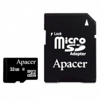 Карта памяти Apacer microSDHC 32Gb Class 4 + adapter