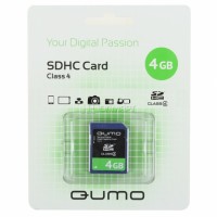 Карта памяти Qumo SDHC 4Gb Class 4