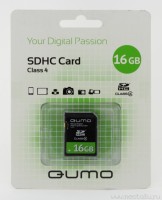 Карта памяти Qumo SDHC 16Gb Class 4