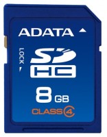 Карта памяти A-Data SDHC Class 4 8Gb ASDH8GCL4-R