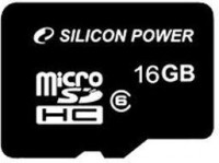 Карта памяти Silicon Power  MicroSD Class4 с адаптером 16GB