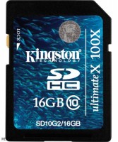 Карта памяти Kingston SDHC 16Gb Class 10 G2