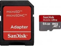 Карта памяти SanDisk MicroSDНС 64Gb Class 10 Ultra Android + adapter