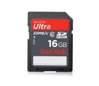 Карта памяти SanDisk SDHC 16Gb Class 6 Ultra