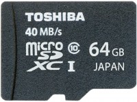 Карта памяти Toshiba MicroSDXC 64Gb Class 10 + SD адаптер