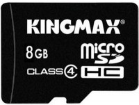 Карта памяти Kingmax microSDHC 8Gb Class 4 + adapter