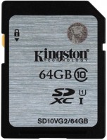 Карта памяти Kingston SDXC 64GB Class 10 UHS-I SD10VG2/64GB