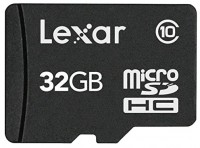 Карта памяти Lexar microSDHC 32Gb Class 10+adapter