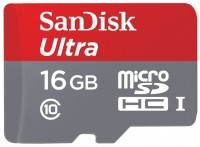 Карта памяти SanDisk Ultra microSDHC Class 10 UHS-I 16 Gb