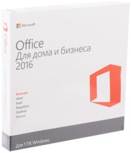 Офисные программы Microsoft Office Home and Business 2016 64Bit Russian Only DVD (T5D-02705)