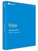 Офисные программы Microsoft Visio Standard 2016 32-bit/x64 Russian Central/Eastern Euro Only EM DVD (D86-05540)