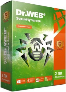Антивирусы Dr.Web Security Space КЗ 2 users 25 мес (AHW-B-25M-2-A2)
