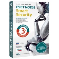 Антивирусы Eset NOD32 Smart Security + Bonus - лицензия на 1 год на 3 ПК