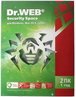 Антивирусы Dr.Web Security Space 2 ПК/1 год (BHW-B-12M-2-A3)