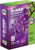 Антивирусы Dr.Web 7.0 Pro 1 год на 5 ПК