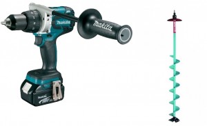 Дрель-шуруповерт Makita DDF481RTE + Kaira 155 mm